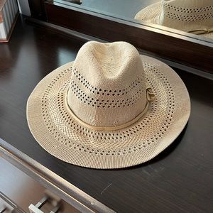 Beige western style hat
